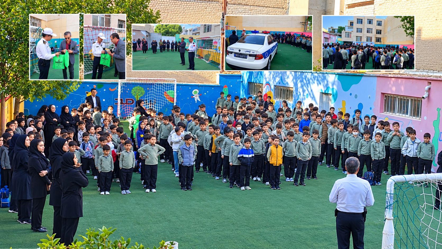 گرامیداشت هفته نیروی انتظامی در دبستان غیر دولتی سرآمد
